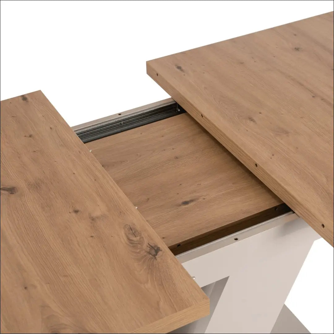 Išskleidžiamas stalas 120–160 cm „Artisan Oak“ / „Cashmere“ TE2537 - €284 Save 15% __label:Pristatymas 5-14 d.d.,