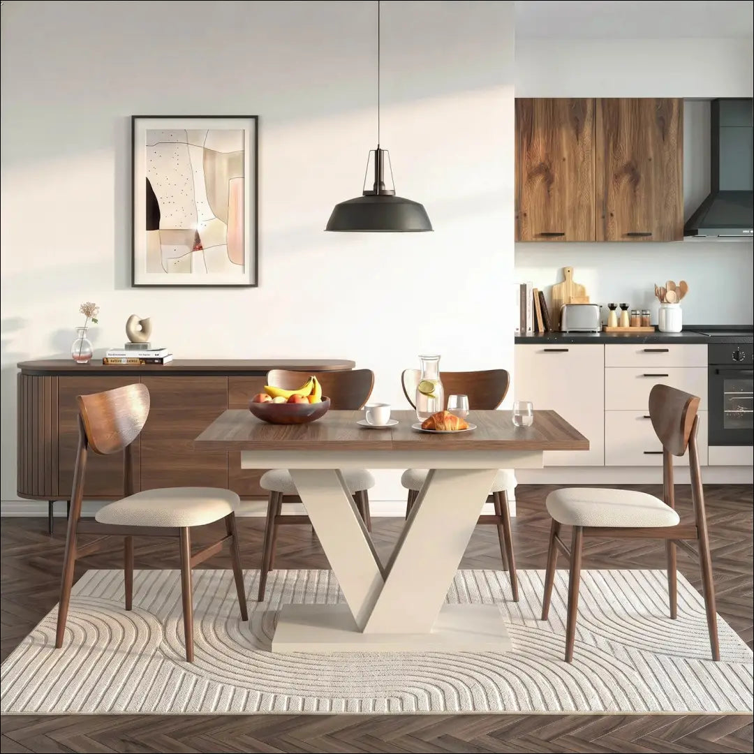 Išskleidžiamas stalas 120–160 cm riešuto spalvos/kašmyro spalvos TE2544 - €284 Save 15% __label:Pristatymas 5-14 d.d.,