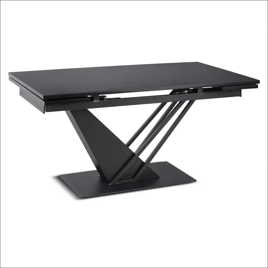 Išskleidžiamas stalas 160–220 cm MDF juodas TE2464 - €528.74 Save 15% __label:Pristatymas 5-14 d.d., Newelite Naujausi