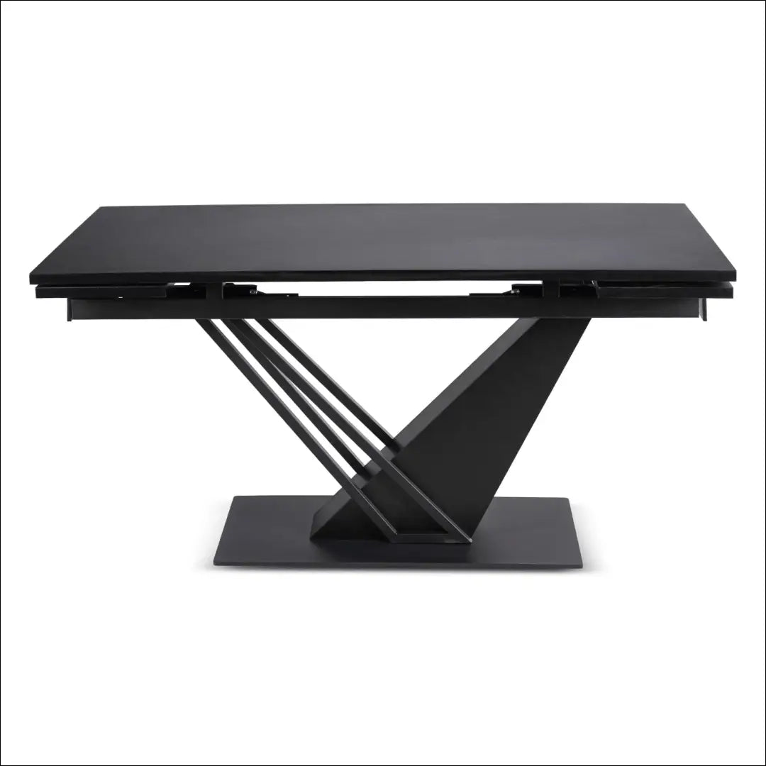 Išskleidžiamas stalas 160–220 cm MDF juodas TE2464 - €529 Save 15% __label:Pristatymas 5-14 d.d., Newelite Naujausi