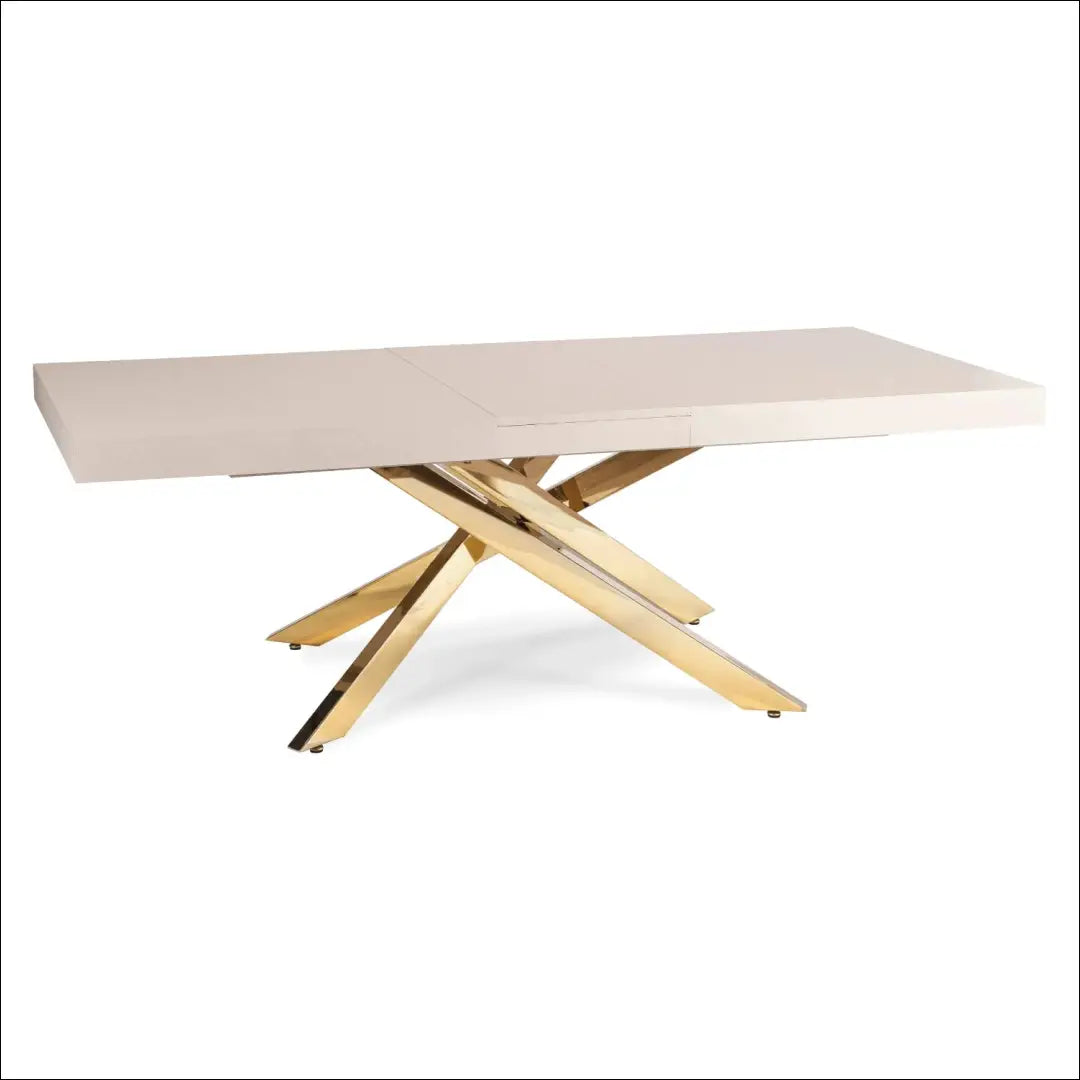 Išskleidžiamas stalas 160–240 cm kašmyro/aukso spalvos TE2613 - €436 Save 15% __label:Pristatymas 5-14 d.d., Newelite