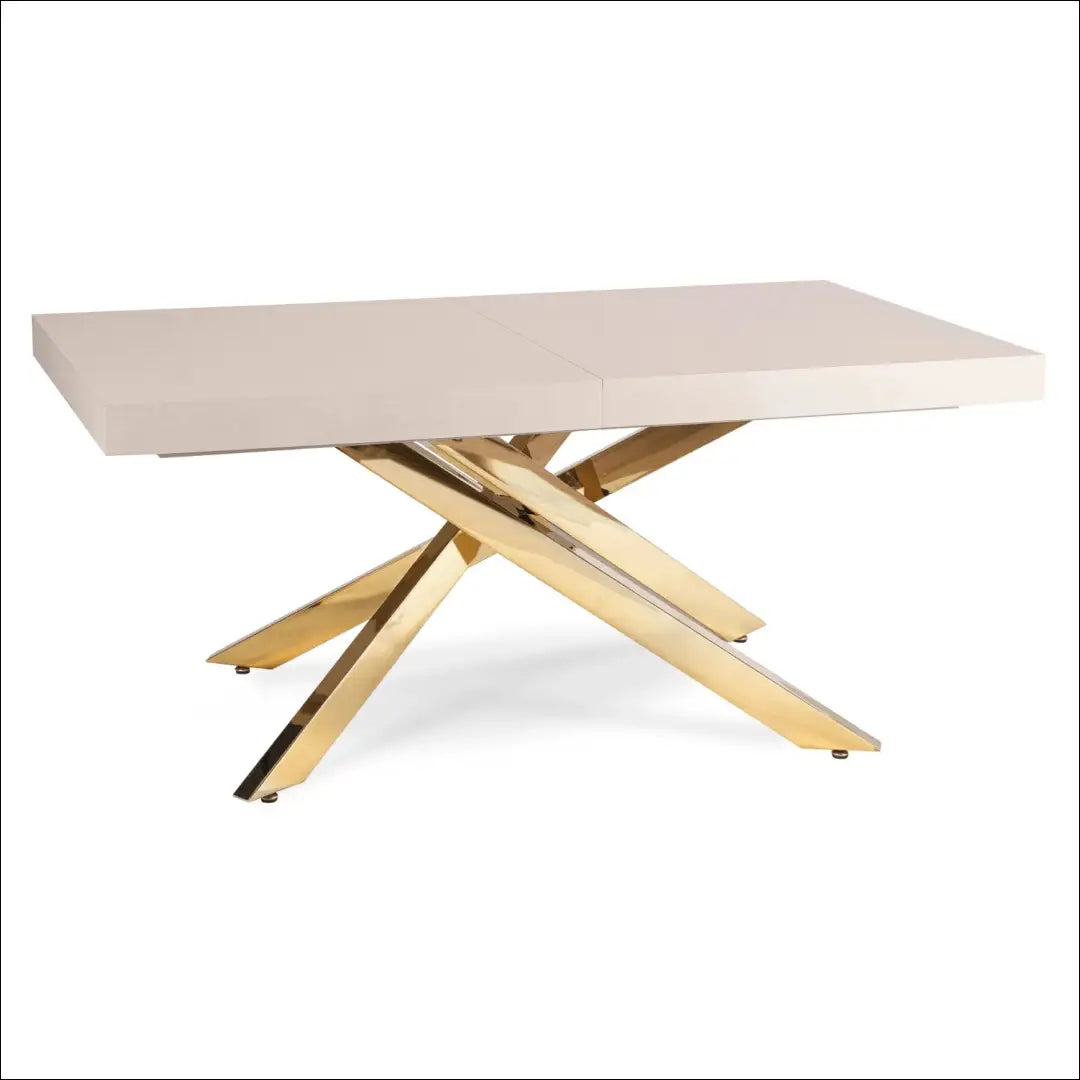 Išskleidžiamas stalas 160–240 cm kašmyro/aukso spalvos TE2613 - €435.14 Save 15% __label:Pristatymas 5-14 d.d.,