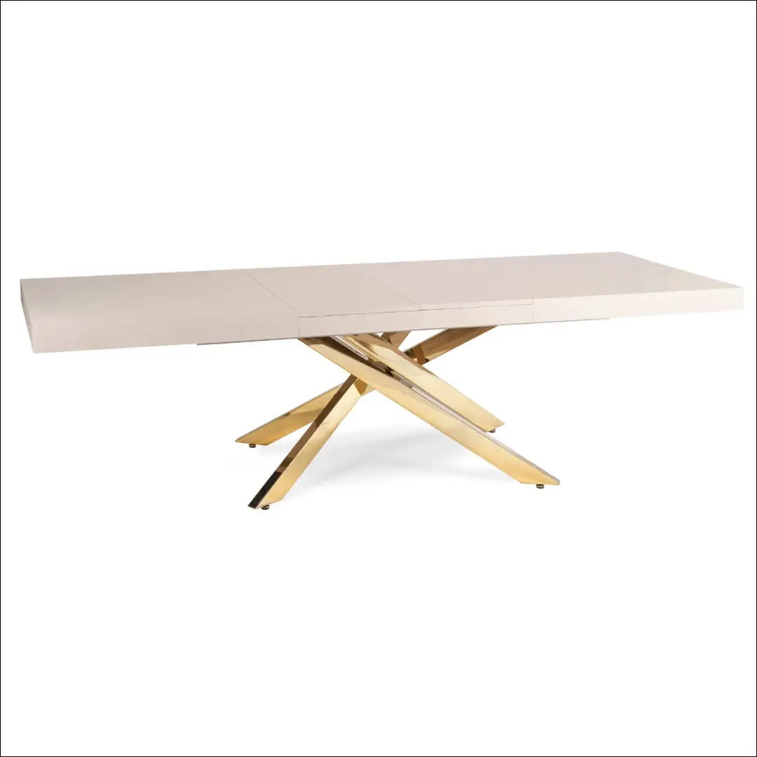 Išskleidžiamas stalas 160–240 cm kašmyro/aukso spalvos TE2613 - €436 Save 15% __label:Pristatymas 5-14 d.d., Newelite