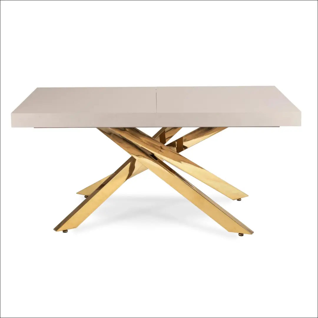 Išskleidžiamas stalas 160–240 cm kašmyro/aukso spalvos TE2613 - €436 Save 15% __label:Pristatymas 5-14 d.d., Newelite