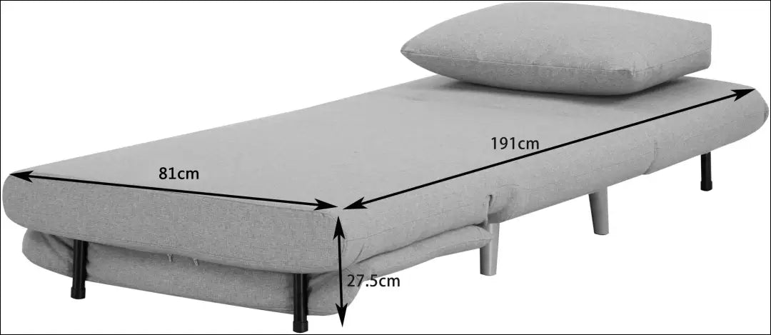 Ištiesiamas fotelis MI861 - €114 Save 50% 100-200, __label:Pristatymas 1-2 d.d., color-pilka, foteliai,