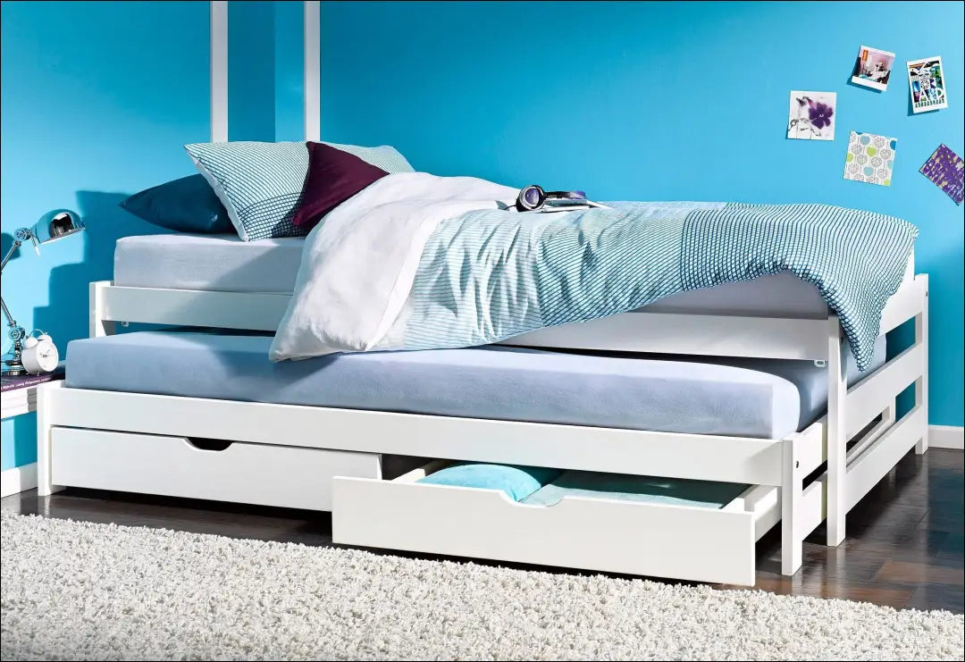Ištraukiama lova (90x200cm) GI966 - €160 Save 50% 100-200, __label:Pristatymas 1-2 d.d., color-balta, lovos-miegamojo,