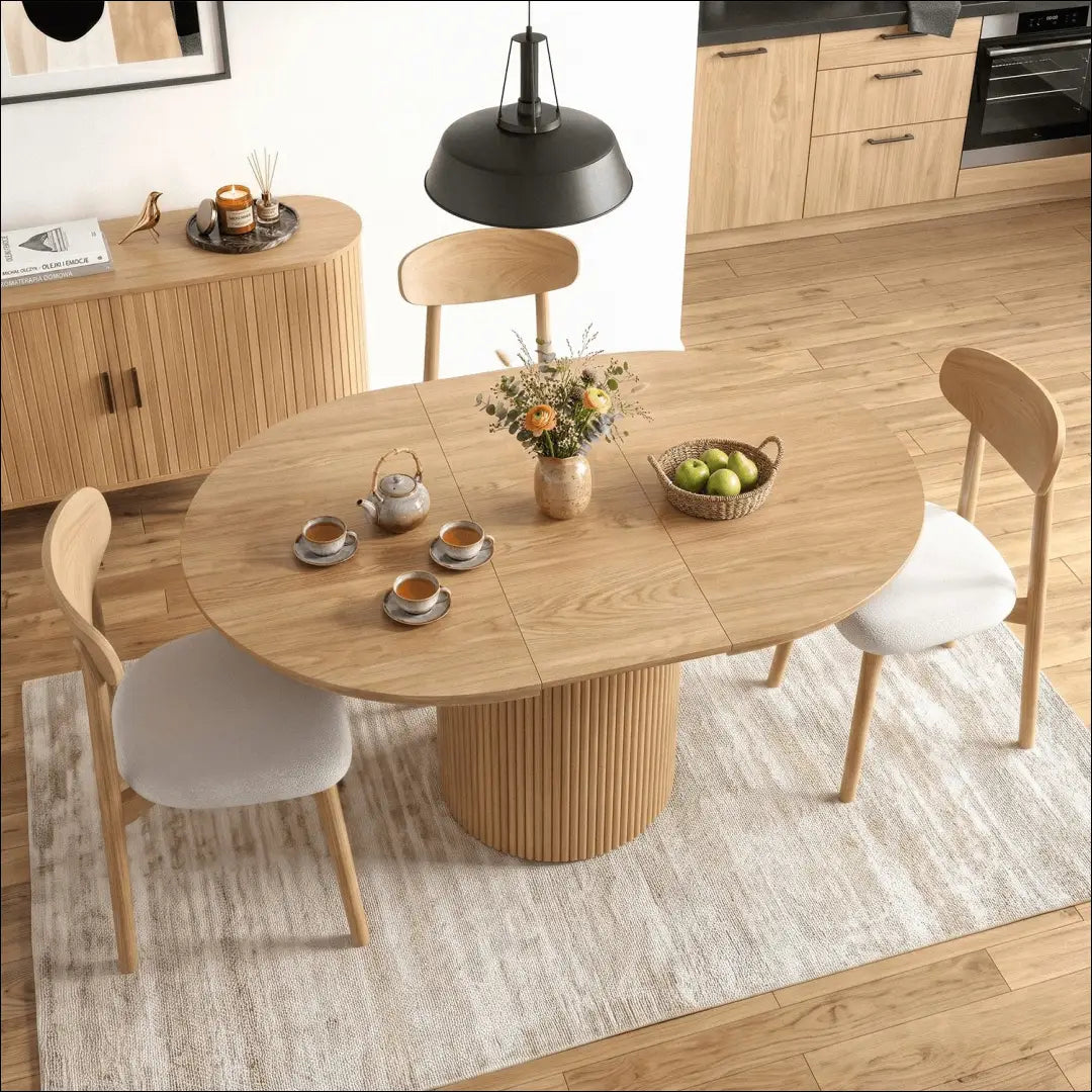Ištraukiamas stalas 120–160 cm ąžuolo spalvos TE2595 - €473 Save 15% __label:Pristatymas 5-14 d.d., Newelite Naujausi