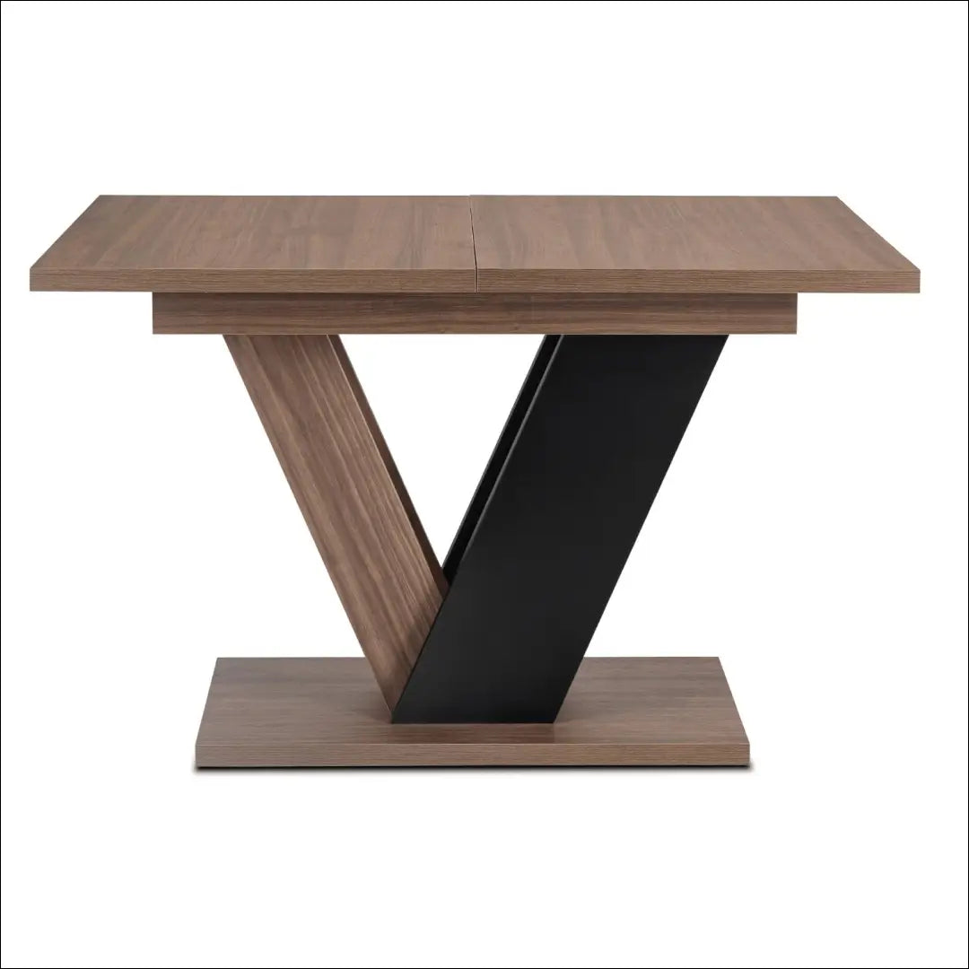 Ištraukiamas stalas 120–160 cm riešuto spalvos/juodas TE2543 - €284 Save 15% __label:Pristatymas 5-14 d.d., Newelite