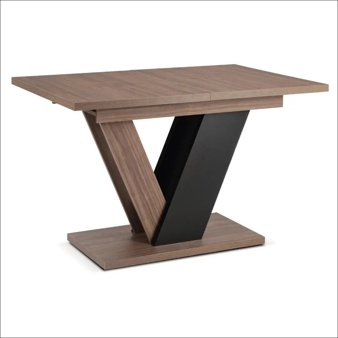 Ištraukiamas stalas 120–160 cm riešuto spalvos/juodas TE2543 - €284 Save 15% __label:Pristatymas 5-14 d.d., Newelite