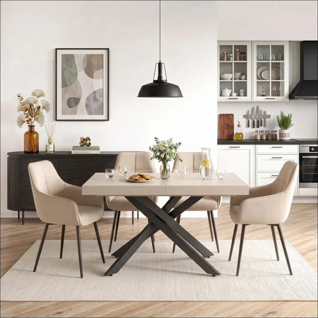 Ištraukiamas stalas 160–240 cm kašmyro/juodas TE2596 - €406.37 Save 15% __label:Pristatymas 5-14 d.d., Newelite