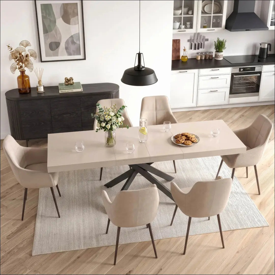 Ištraukiamas stalas 160–240 cm kašmyro/juodas TE2596 - €406.37 Save 15% __label:Pristatymas 5-14 d.d., Newelite