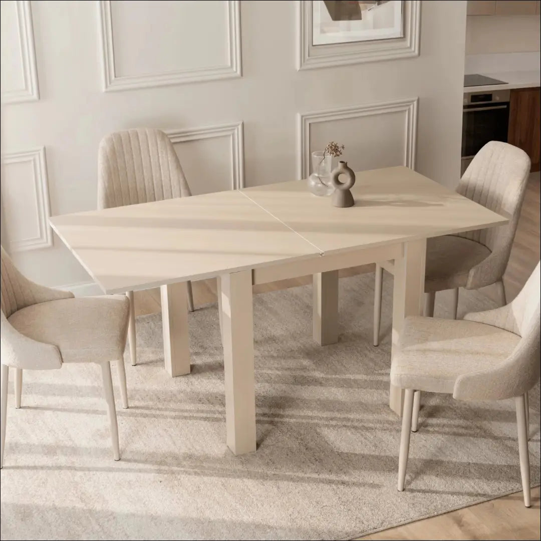 Ištraukiamas stalas 80–160 cm makadamijos riešutmedis TE2407 - €177.01 Save 15% __label:Pristatymas 5-14 d.d., Newelite