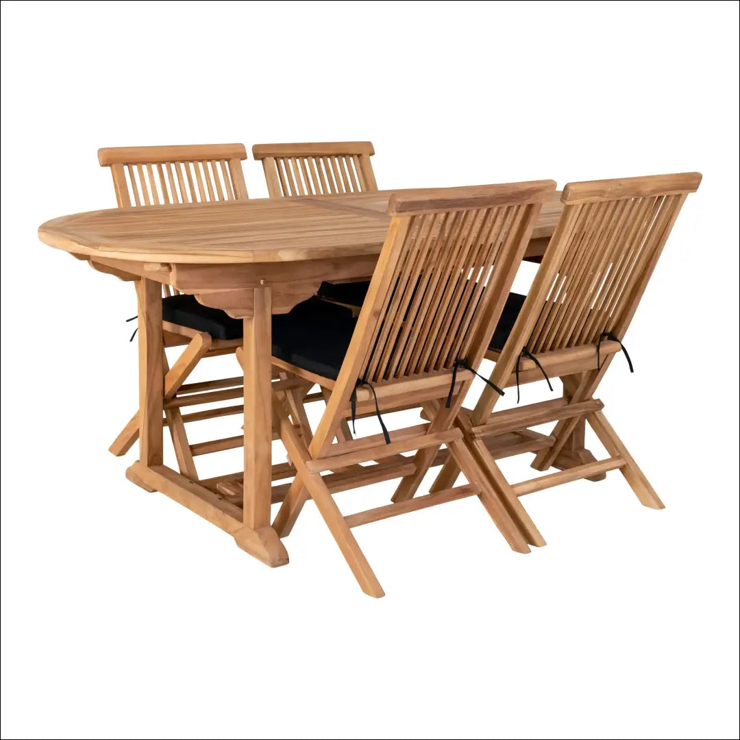 Ištraukiamas valgomojo stalas iš tikmedžio natūralus 90x180/240x75 cm RD1097 - €651 Save 15% __label:Pristatymas 5-14