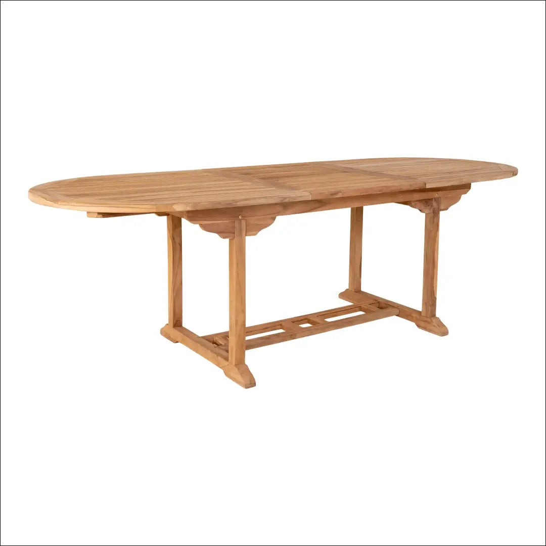 Ištraukiamas valgomojo stalas iš tikmedžio natūralus 90x180/240x75 cm RD1097 - €651 Save 15% __label:Pristatymas 5-14