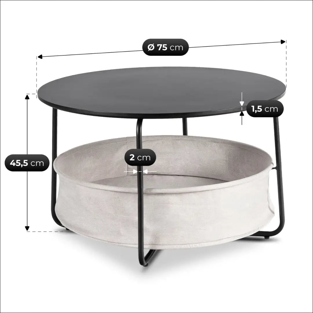 Juodas/smėlinis stalas TE2590 - €85.05 Save 15% __label:Pristatymas 5-14 d.d., Newelite Naujausi produktai | Namų