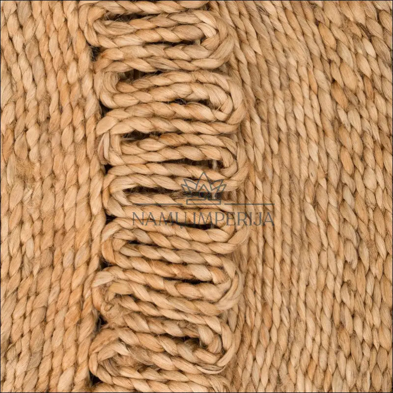 Kilimas NI5851 - €75 100-200, 50-100, color-Nature, kilimai, newdiva2 Kilimai Jute Rug Handmade Round Aztec Pattern