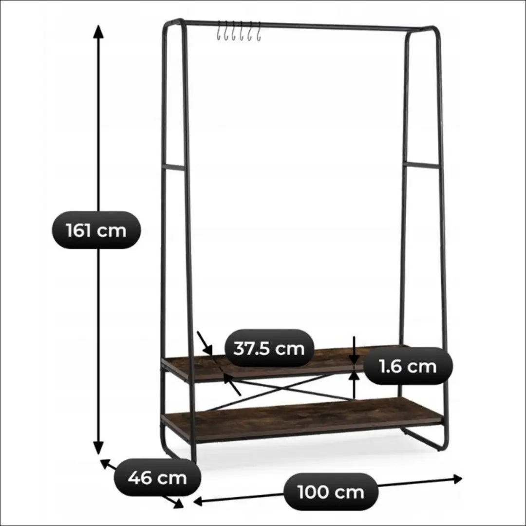 Kabykla juodos spalvos / ąžuolo 100 cm TE1096 - €70 Save 15% 50-100, __label:Pristatymas 5-14 d.d., elite, uzsakomi €50