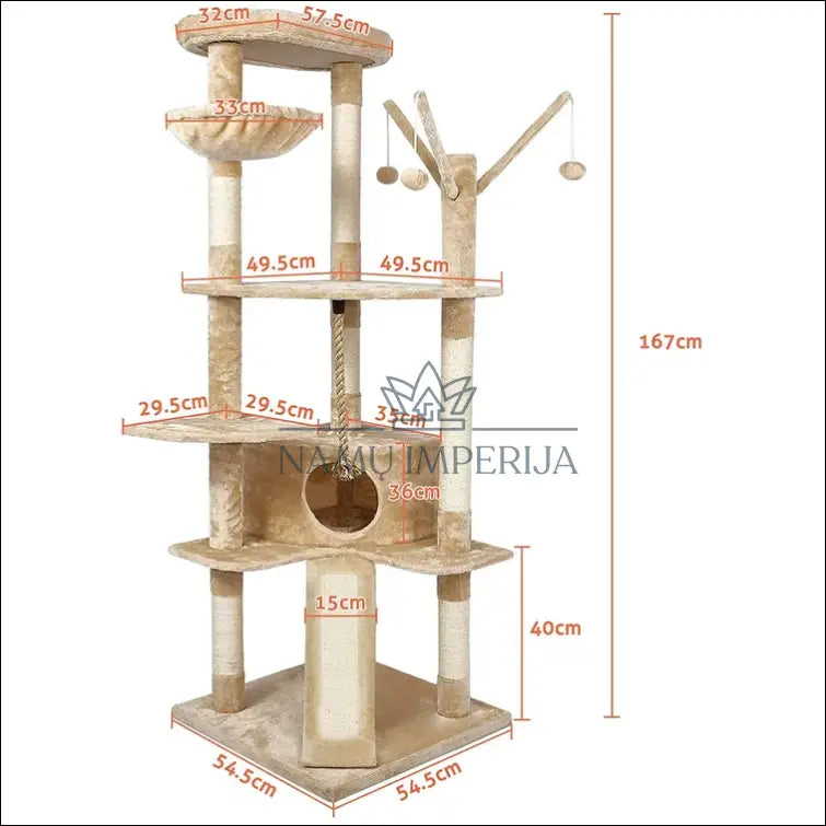 Kačių draskyklė KI595 - €52 Save 60% 50-100, __label:Pristatymas 1-2 d.d., color-smelio, material-dziutas,