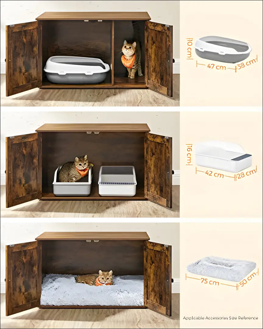 Kačių namelis SM209 - €112 Save 40% 100-200, __label:Pristatymas 5-14 d.d., gyvunai, kates, notouch30 80x53x50cm / Ruda