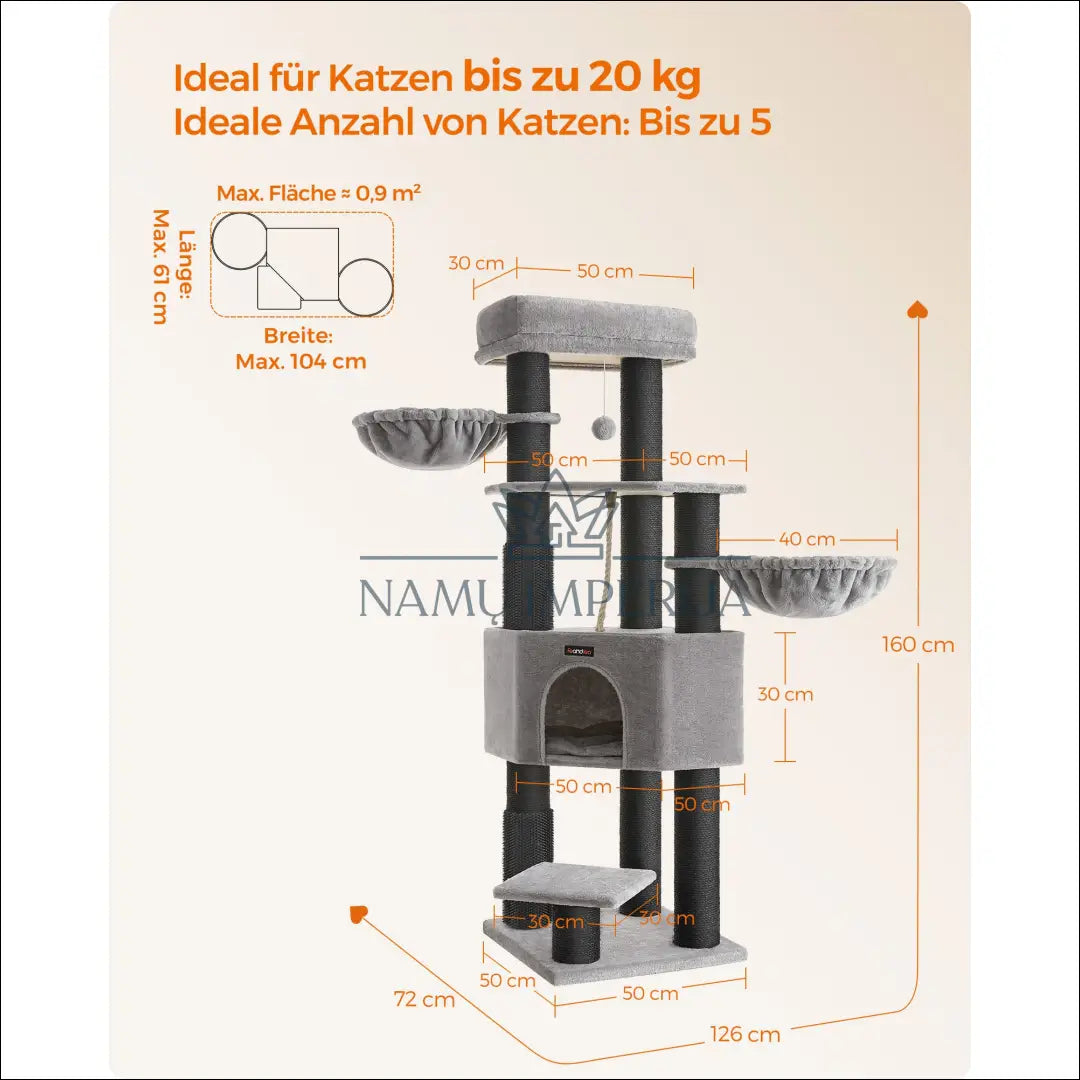 Kačių stovas draskyklė SM016 - €177 Save 30% 100-200, __label:Pristatymas 5-14 d.d., gyvunai, kates, notouch30