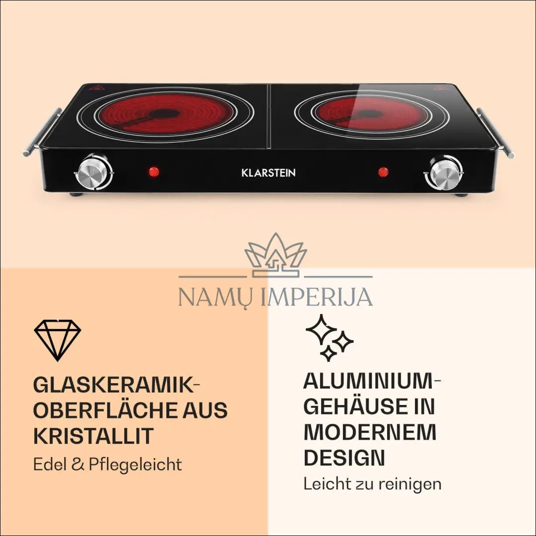 Kaitlentė ’Klarstein’ KI1371 - €53 Save 50% 50-100, __label:Pristatymas 1-2 d.d., color-juoda, color-sidabrine,