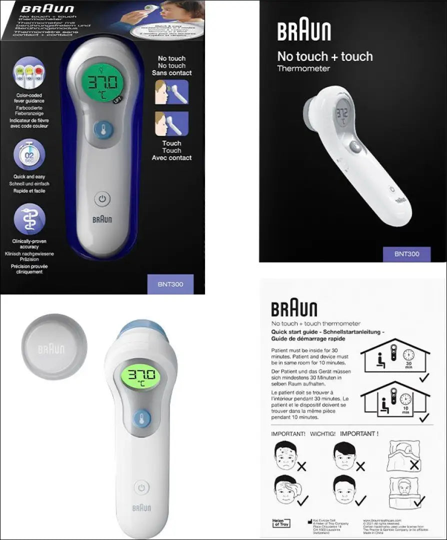 Kaktos termometras “Braun” SP380 - €22 Save 50% __label:Pristatymas 1-2 d.d., elektronika, under-25 Forehead & No-Touch