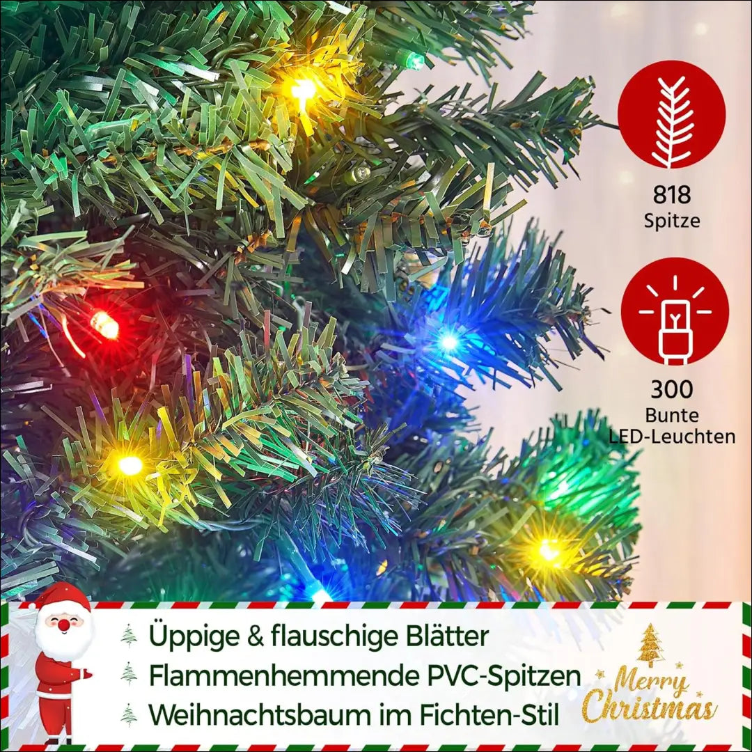 Kalėdinė eglutė su LED lemputėmis (183cm) DI10217 - €125 Save 50% 100-200, __label:Pristatymas 1-2 d.d., color-zalia,
