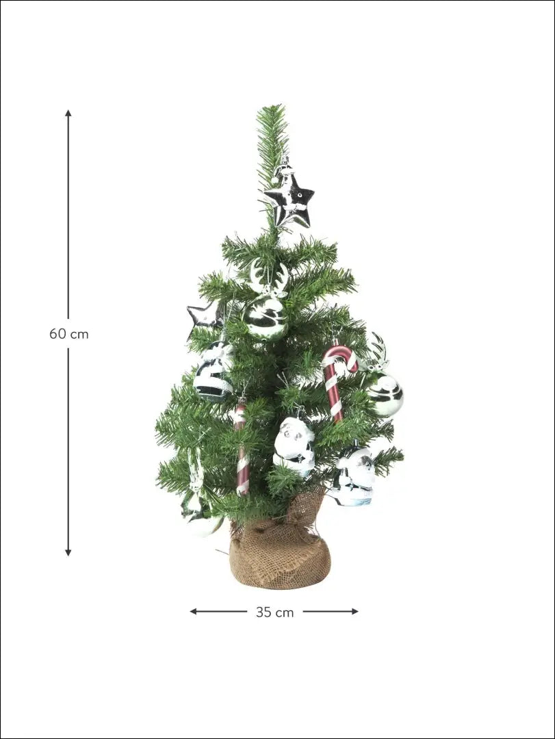 Kalėdinė eglutė su žaisliukais (60cm) DI4725 - €14 Save 50% __label:Pristatymas 1-2 d.d., color-marga, color-margas,