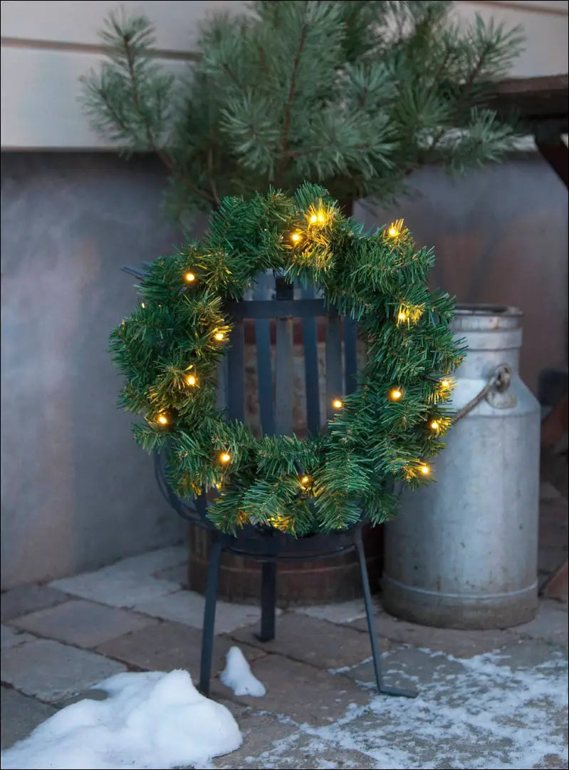 Kalėdinis LED vainikas su lemputėmis DI10342 - €16 Save 50% __label:Pristatymas 1-2 d.d., color-zalia, kaledos,