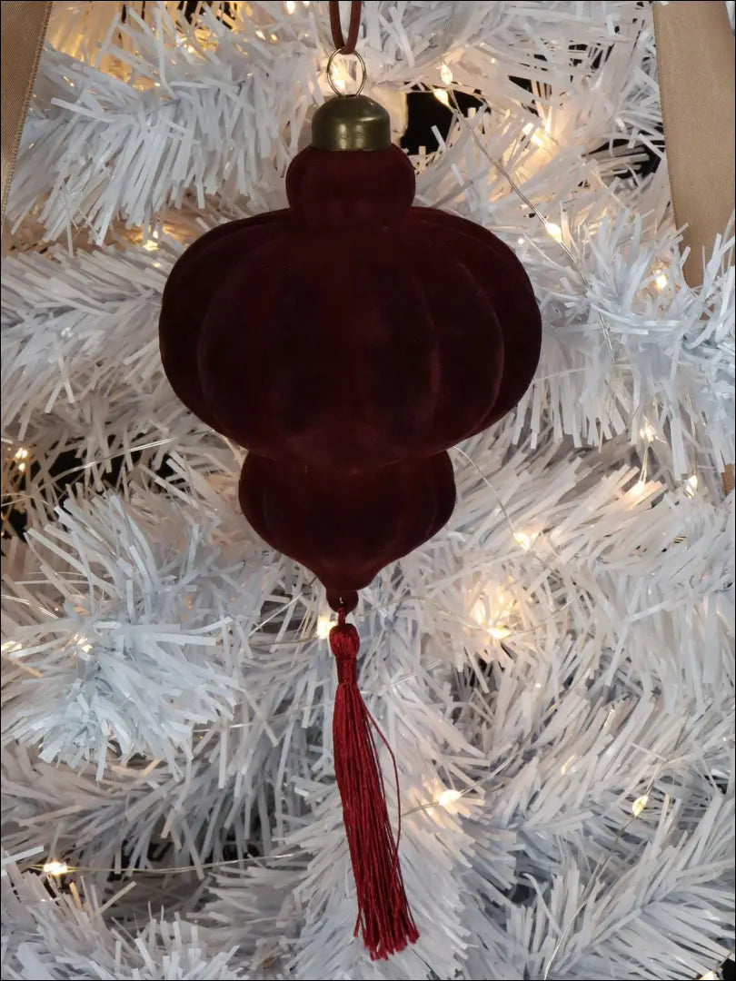 Kalėdinis žaisliukas DI4773 - €7 Save 55% __label:Pristatymas 1-2 d.d., color-raudona, kaledos, material-aksomas,