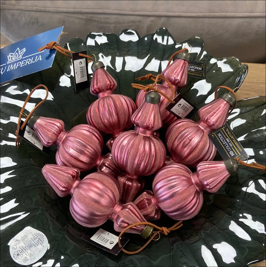 Kalėdinis žaisliukas DI4935 - €6 Save 50% __label:Pristatymas 1-2 d.d., color-rozine, kaledos, material-aksomas,