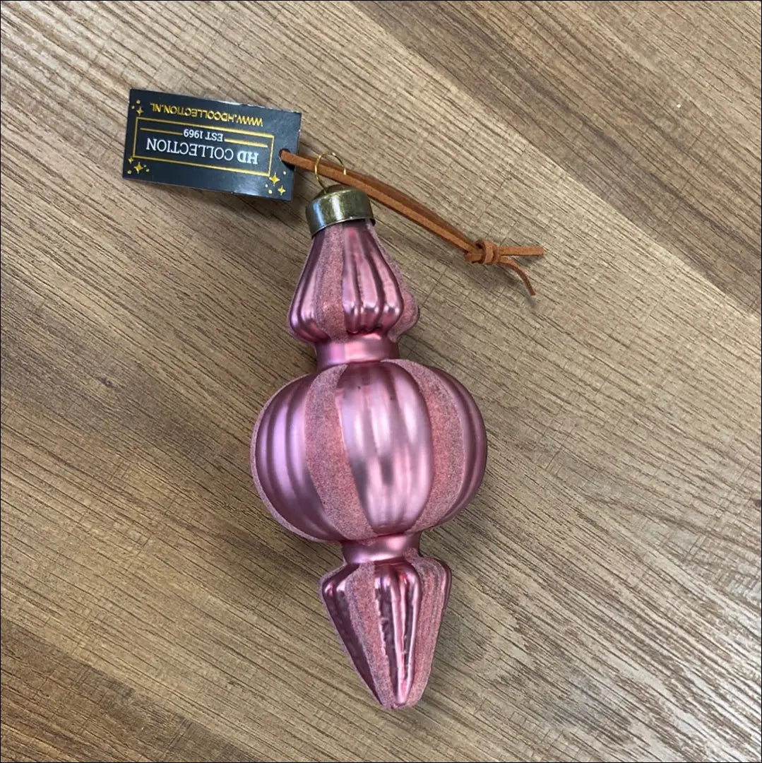 Kalėdinis žaisliukas DI4935 - €6 Save 50% __label:Pristatymas 1-2 d.d., color-rozine, kaledos, material-aksomas,