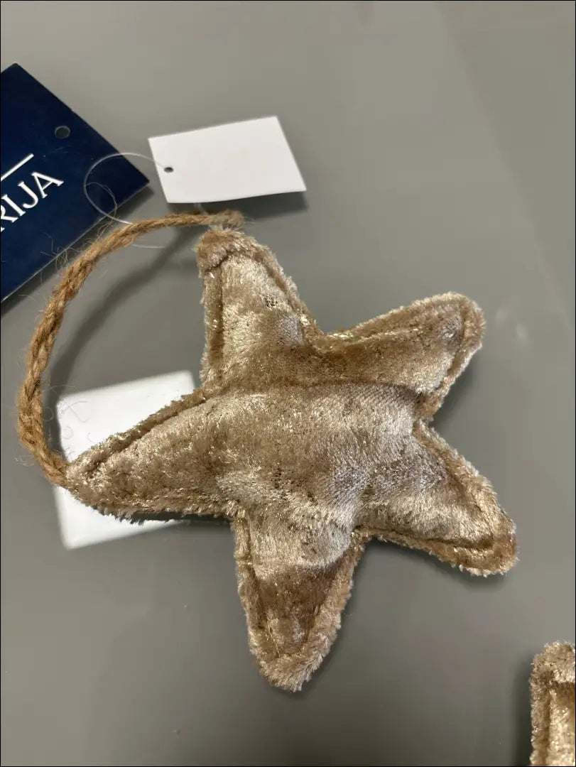 Kalėdinis žaisliukas Žvaigždė DI10519 - €1 Save 75% __label:Pristatymas 1-2 d.d., color-auksine, color-smelio, kaledos,