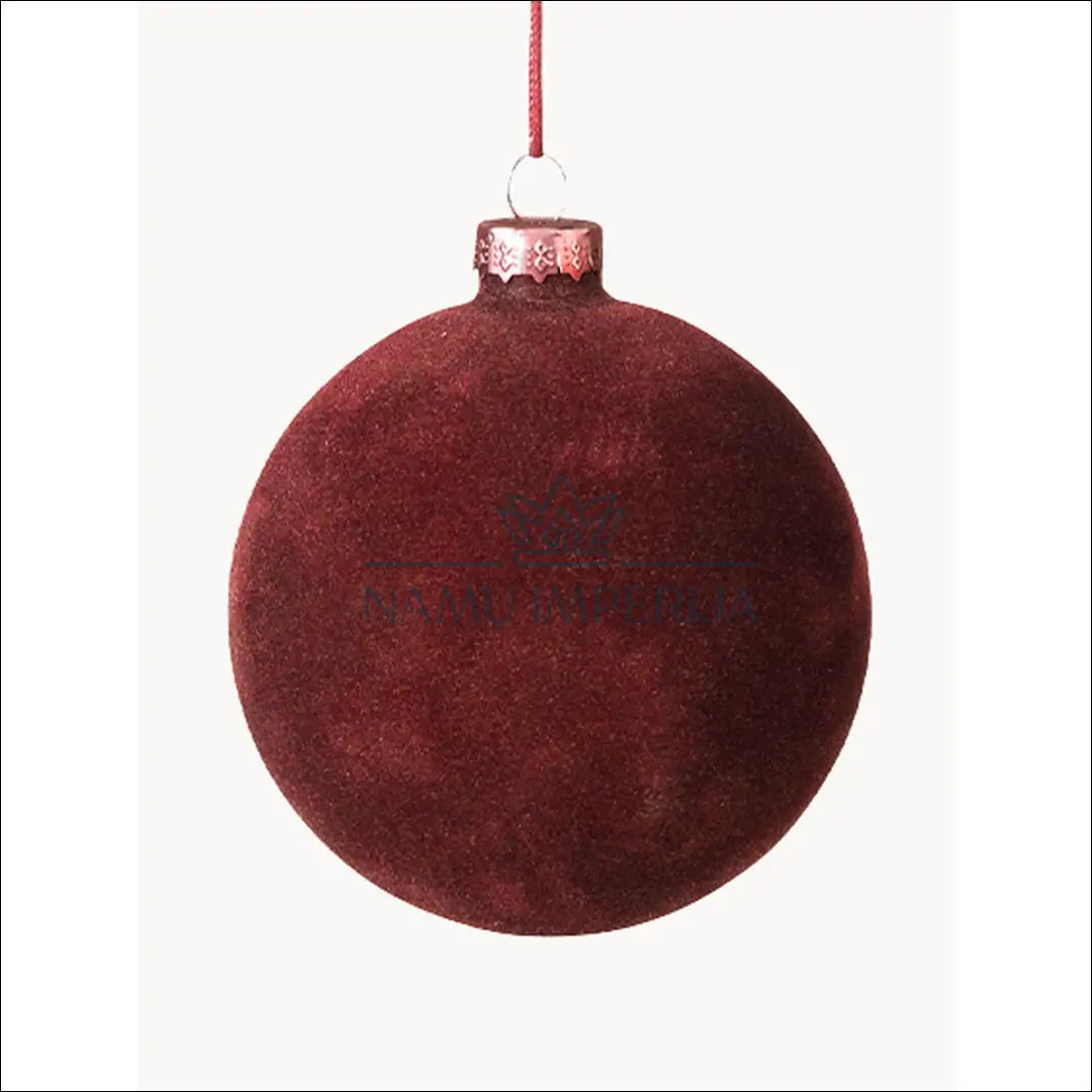 Kalėdinių aksominių burbulų komplektas (3vnt) DI4731 - €8 Save 60% color-raudona, kaledos, material-aksomas,