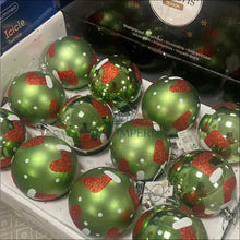 Augšupielādējiet attēlu galerijas skatā Kalėdinių burbulų komplektas (12vnt) DI4901 - €14 Save 60% color-balta, color-raudona, color-zalia, kaledos,
