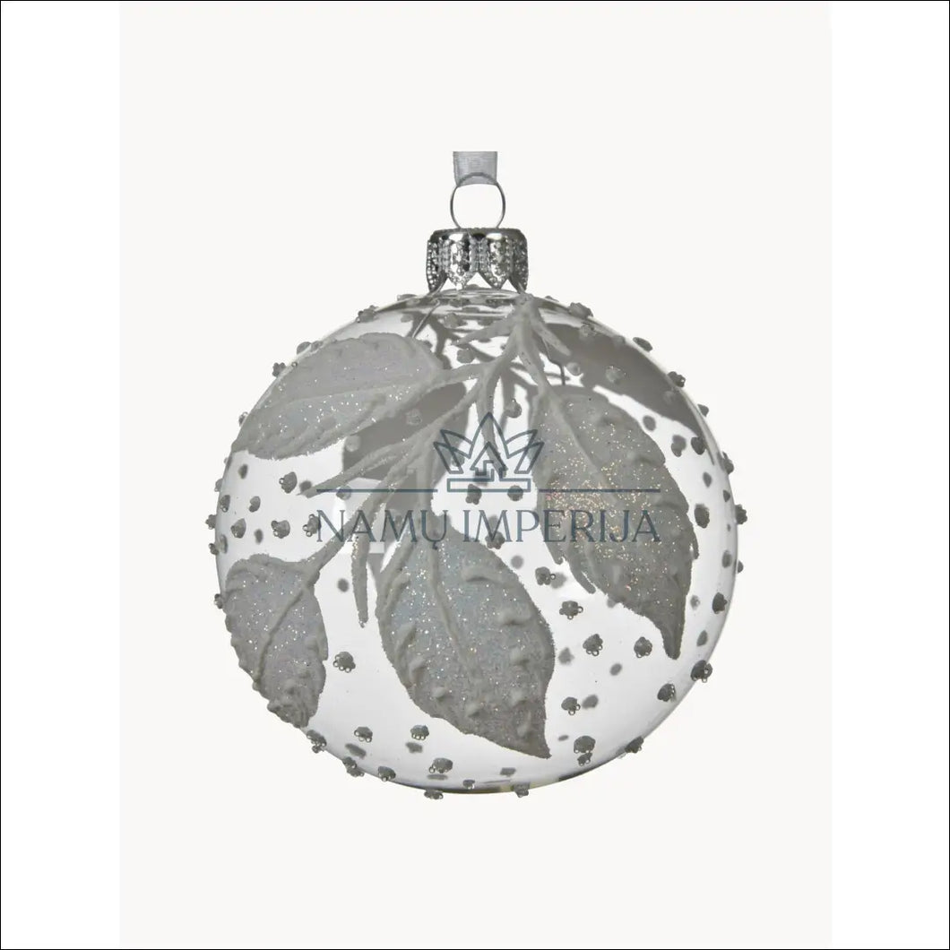 Kalėdinių burbulų komplektas (2vnt) DI4762 - €6 Save 60% color-balta, color-sidabrine, kaledos, material-stiklas,