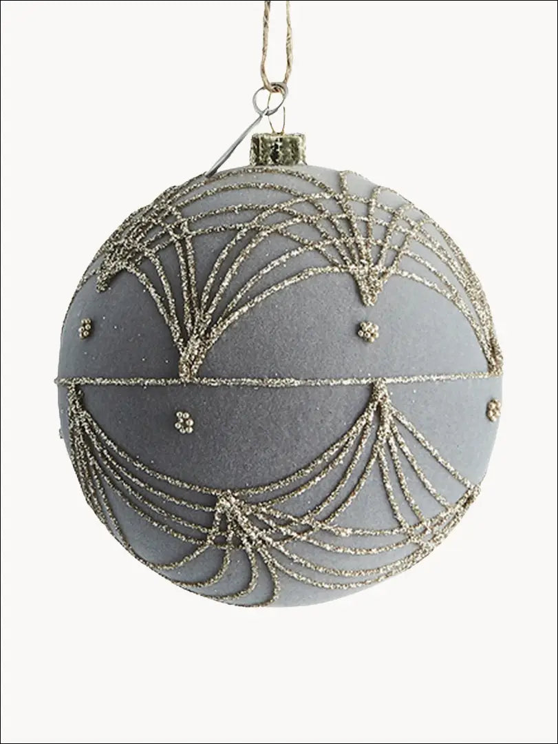 Kalėdinių burbulų komplektas (2vnt) DI4771 - €10 Save 50% __label:Pristatymas 1-2 d.d., color-auksine, color-pilka,