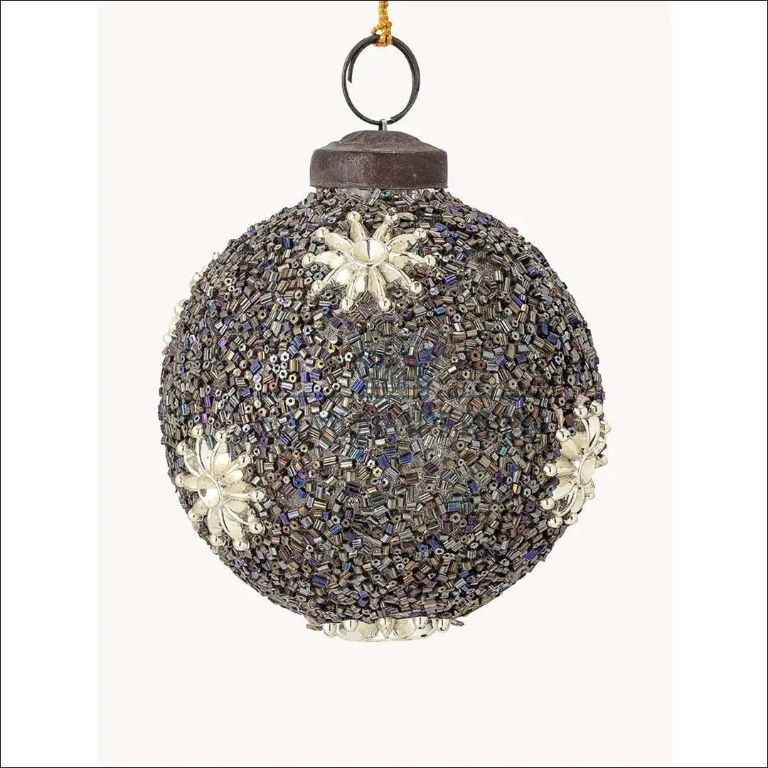 Kalėdinių burbulų komplektas (2vnt) DI4823 - €7 Save 60% color-melyna, color-pilka, kaledos, material-stiklas,