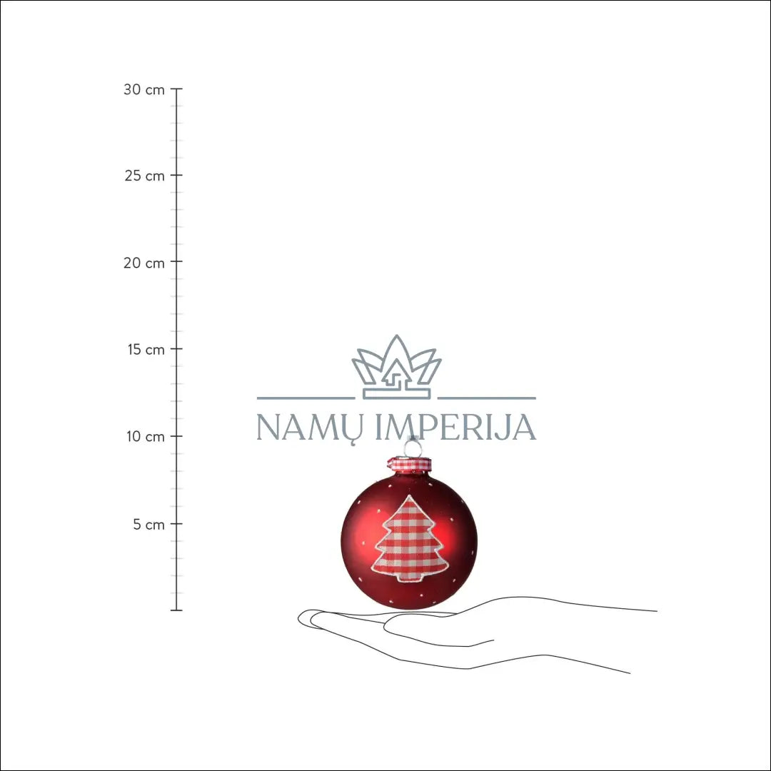 Kalėdinių burbulų komplektas (2vnt) DI4908 - €4 Save 60% color-balta, color-raudona, kaledos, material-stiklas,