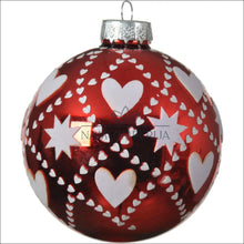 Įkelti vaizdą į galerijos rodinį, Kalėdinių burbulų komplektas (4vnt) DI4748 - €8 Save 60% color-balta, color-raudona, kaledos, material-stiklas,
