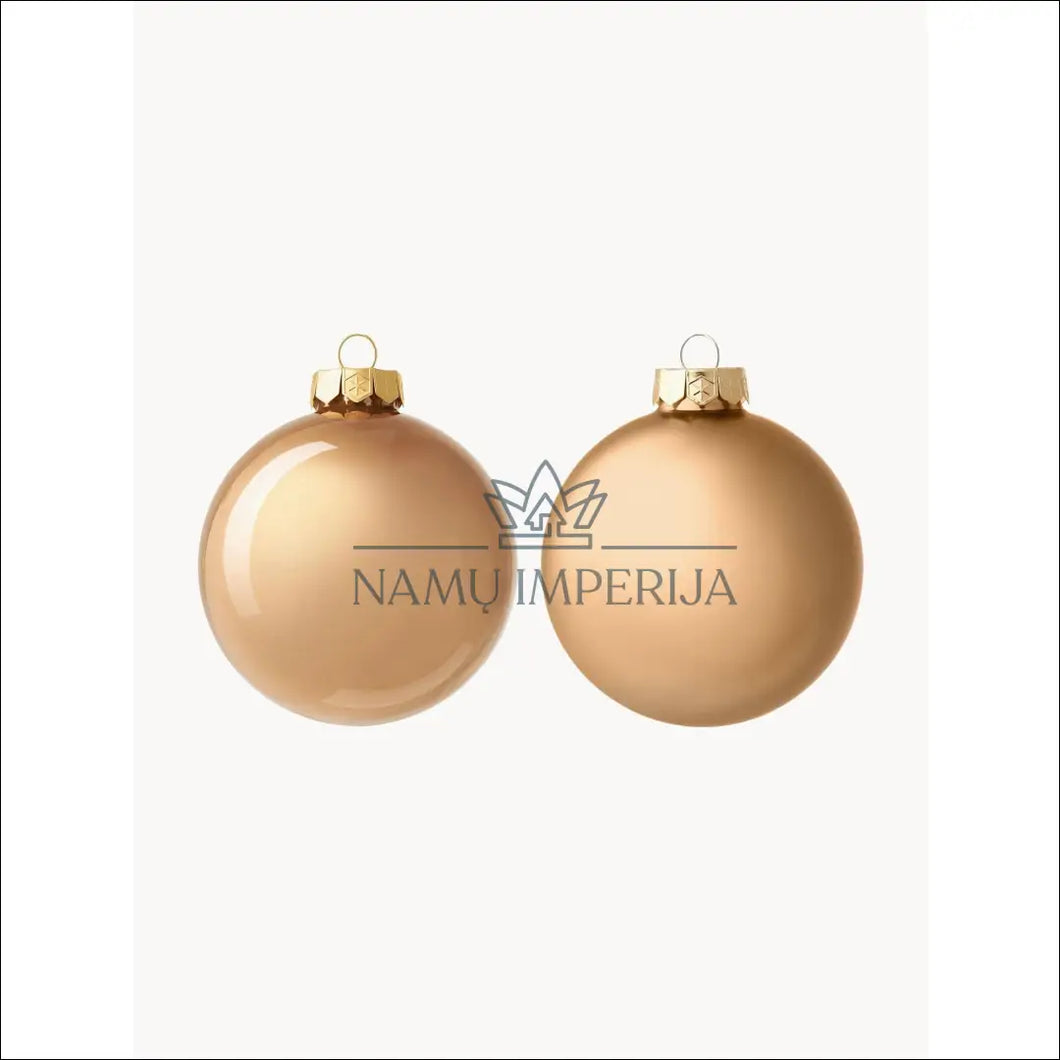 Kalėdinių burbulų komplektas (6vnt) DI4744 - €4 Save 60% color-smelio, kaledos, material-stiklas, under-25 Iki