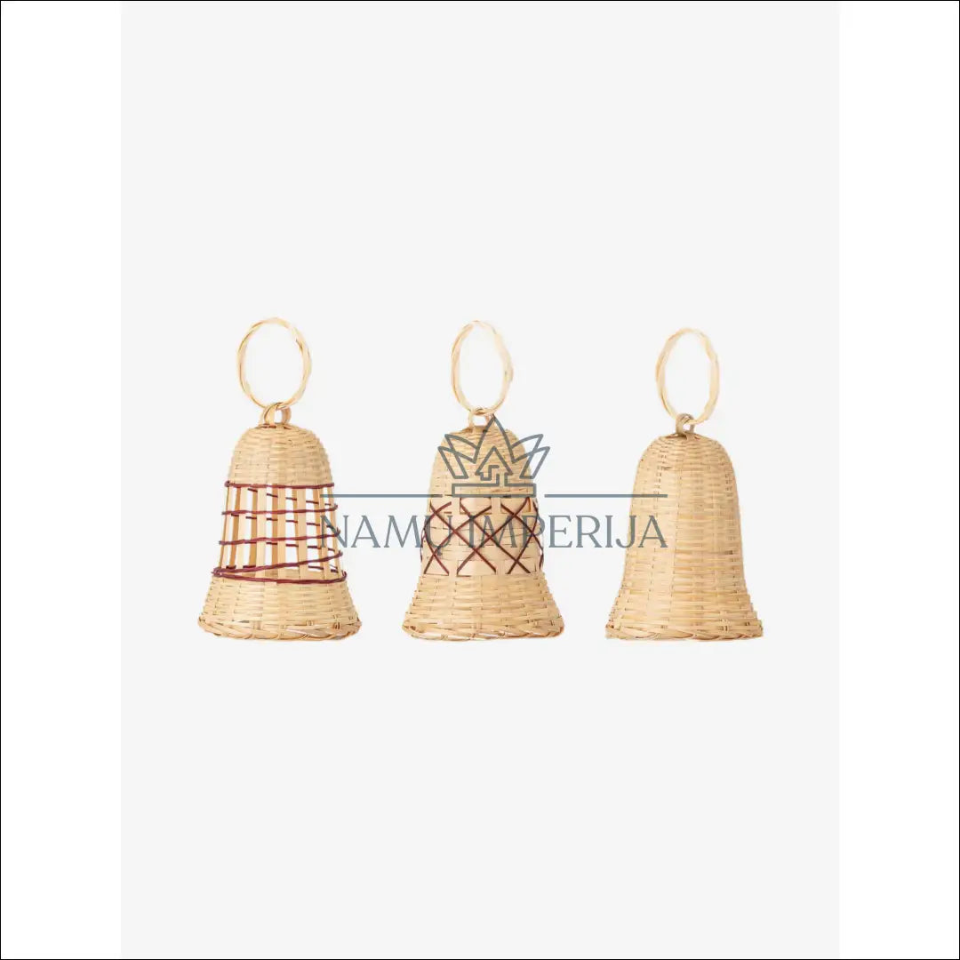 Kalėdinių papuošimų komplektas (3vnt) DI7455 - €10 Save 50% __label:Pristatymas 1-2 d.d., color-ruda, color-smelio,