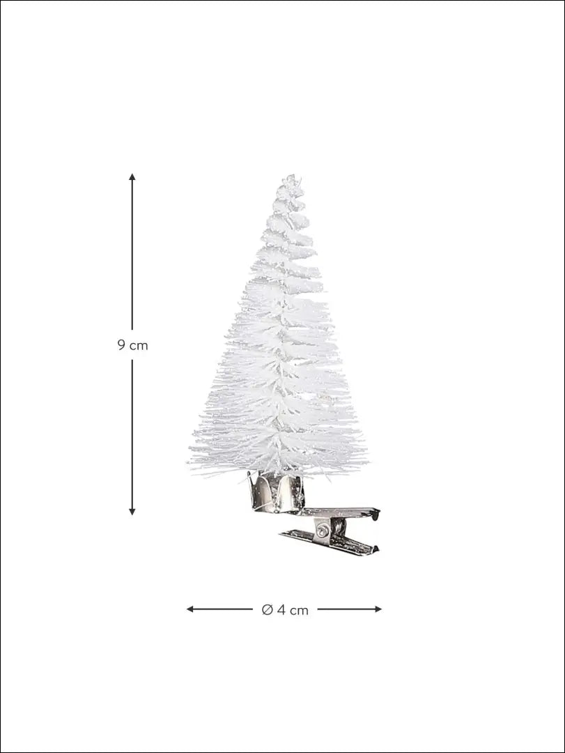 Kalėdinių papuošimų su segtuku komplektas (6vnt) DI4941 - €5 Save 50% __label:Pristatymas 1-2 d.d., color-balta,