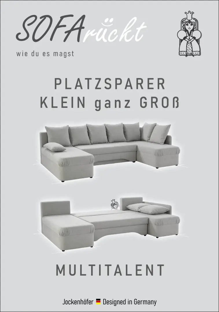 Kampas su miegama funkcija MI883 - €495 Save 50% __label:Pristatymas 1-2 d.d., color-pilka, kampai,