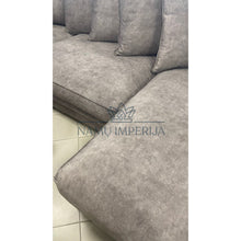 Įkelti vaizdą į galerijos rodinį, Kampinė sofa MI336 - color-pilka, kampai, material-aksomas,
