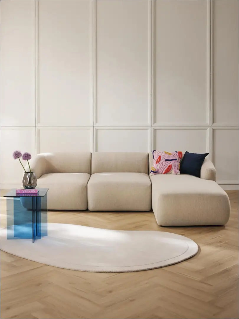 Kampinė modulinė sofa MI775 - €1,300 Save 50% __label:Pristatymas 1-2 d.d., color-smelio, kampai, material-gobelenas,