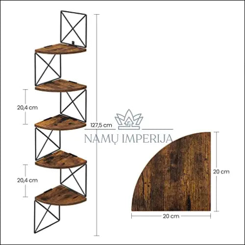 Kampinė sieninė lentyna SM1940 - €60 Save 30% 50-100, __label:Pristatymas 5-14 d.d., notouch30, sienines-lentynos,