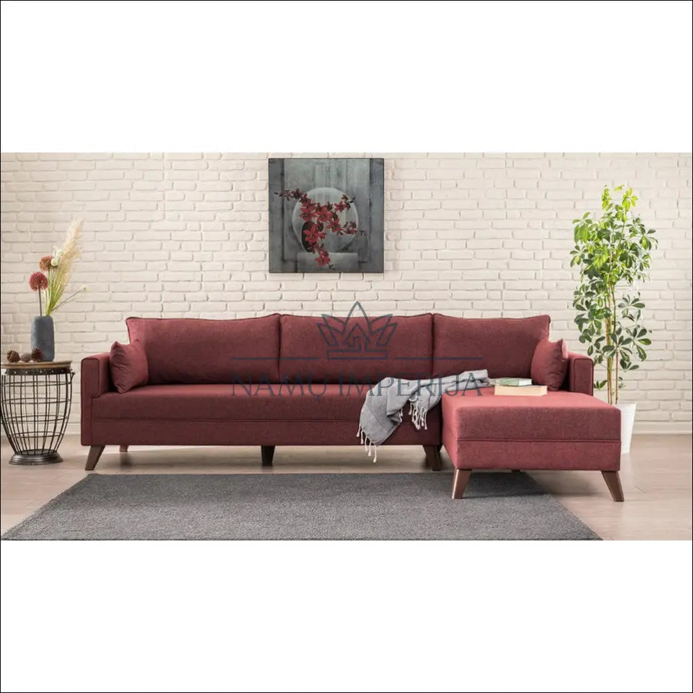 Kampinė sofa MI496 - €720 Save 70% __label:Pristatymas 1-2 d.d., color-raudona, kampai, material-gobelenas, minksti