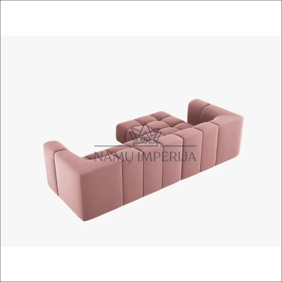 Kampinė sofa MI659 - €700 Save 50% __label:Pristatymas 1-2 d.d., color-rozine, kampai, material-aksomas, minksti Virš