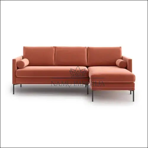 Kampinė sofa MI666 - €735 Save 50% __label:Pristatymas 1-2 d.d., color-oranzine, color-rozine, kampai, material-aksomas